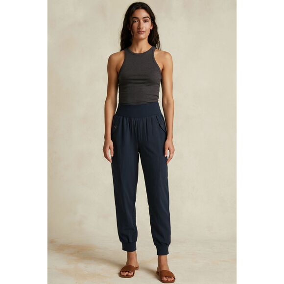 Anthropologie Maeve Cicerone Black Joggers Pants Retail $128  Women's Size Small - Picture 1 of 5